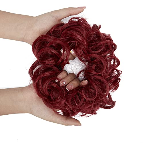 Human Hair Bun Scrunchie