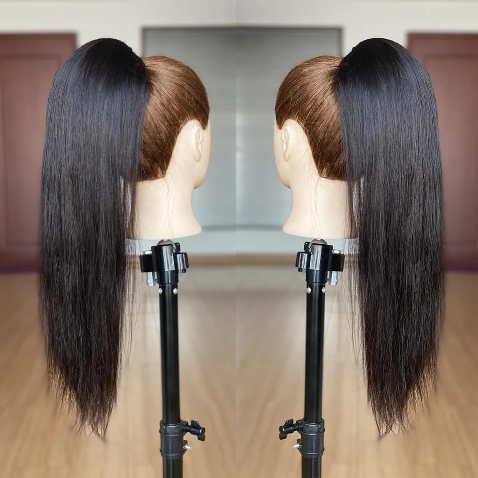 Human Hair Clip-On Ponytail Extension - Image 2