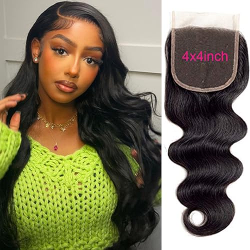 13x4 Inch Natural Virgin Human Hair Lace Closure Topper for Versatile Styling - Image 2