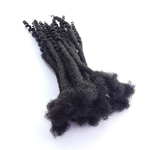 Human Hair Loc Extensions - Natural Black, 10 Inch Length - Unique Design Accessory - Image 2
