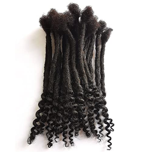 Human Hair Loc Extensions - Natural Black, 10 Inch Length - Unique Design Accessory - Image 3