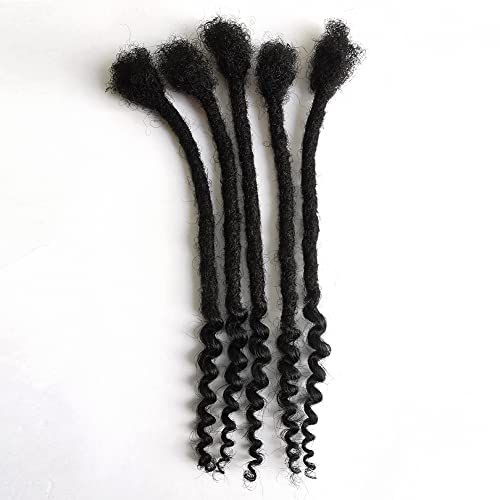 Human Hair Loc Extensions - Natural Black, 10 Inch Length - Unique Design Accessory - Image 4