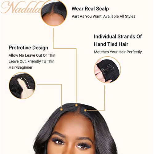 Human Hair Half Wig Wavy - Image 5
