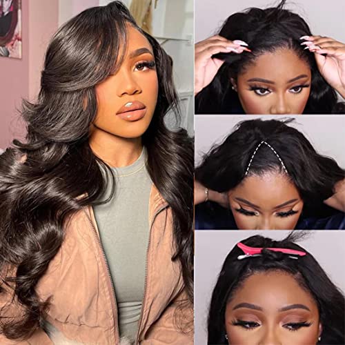 Human Hair Half Wig Wavy