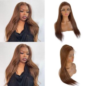 13x4 Lace Front Human Hair Wig 150% Density Natural Look Adjustable Straps