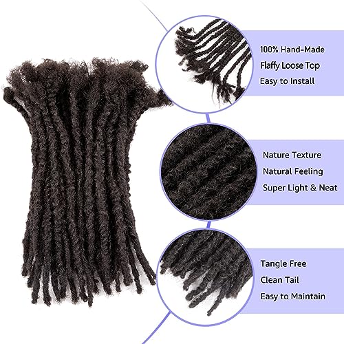 Virgin Human Hair Dreadlocks Extensions Natural Untreated 20 Locs Bundle - Image 2