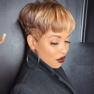 Short Human Hair Pixie Cut Wig for Women Natural Comfortable Fit