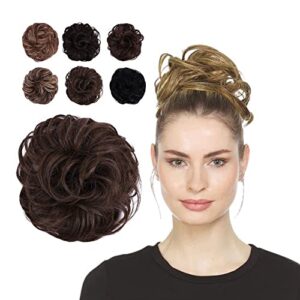 Soft Human Hair Scrunchie for Effortless Messy Buns, All-Day Comfortable Wear