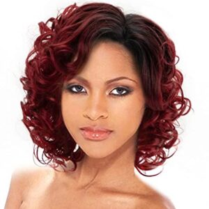 22 Inch Human Hair Wig with Bangs for African American Women Natural Look