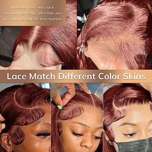 18 Inch Short Curly Brown Human Hair Wolf Cut Wig for Women Natural Appearance - Image 4