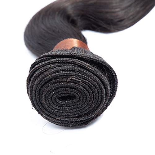 Indian Virgin Hair Body Wave Human Hair 3Bundles Weaves 100% Unprocessed Hair Extensions Natural Black Color 20 22 24Inch - Image 5