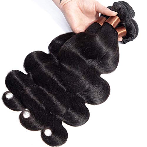 Indian Virgin Hair Body Wave Human Hair 3Bundles Weaves 100% Unprocessed Hair Extensions Natural Black Color 20 22 24Inch - Image 2