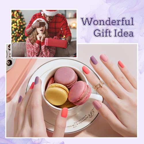 JODSONE 20 Colors Gel Nail Polish Kit with U V Light Base Top Matte Coat High Shine Vibrant Nail Gel Equipped with Manicure Tools - Image 8