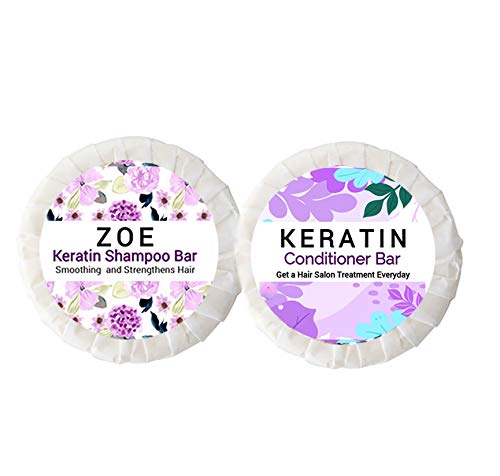 Keratin Shampoo and Conditioner Bar Gift Set for Healthy Hair, 2 oz, New - Image 3