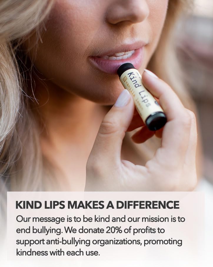 Kind Lips Lip Balm - Nourishing & Moisturizing Lip Care for Dry Lips Made from Shea Butter, Beeswax with Vitamin E |Variety Flavor | 0.15 Ounce (Pack of 5) - Image 11
