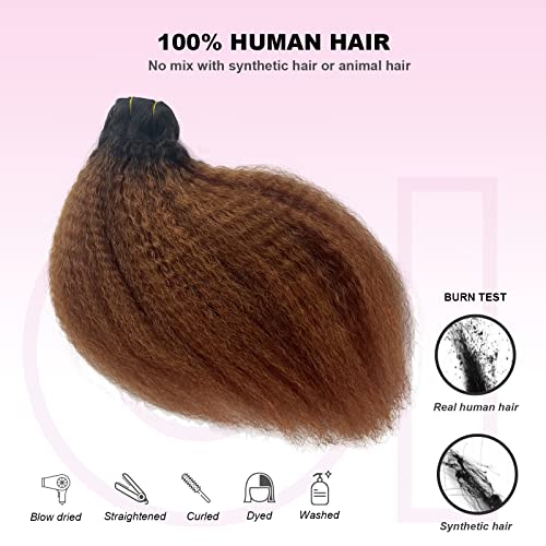 Kinky Clip In Human Hair Extension - Image 2