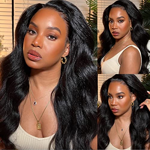 Kinky Straight 13x4 Lace Front Human Hair Wig Natural Look Comfortable Fit - Image 7