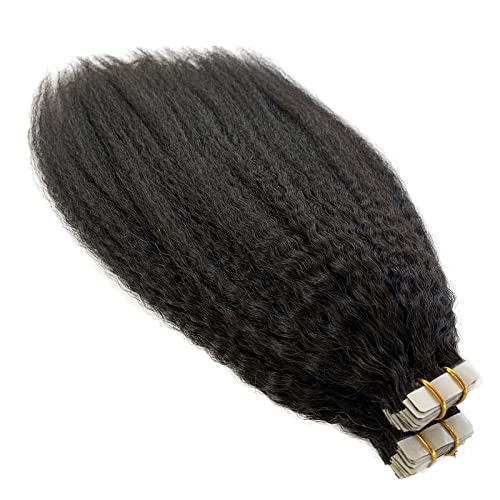 Kinky Straight 18 Inch Human Hair Clip-In Extensions for Natural Volume - Image 6