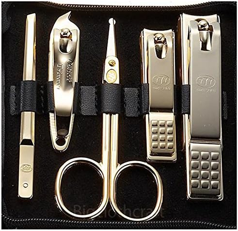 Korean Three Seven 777 Travel Grooming Manicure Kit Nail Clipper Set 11 Pieces 950RG - Image 2