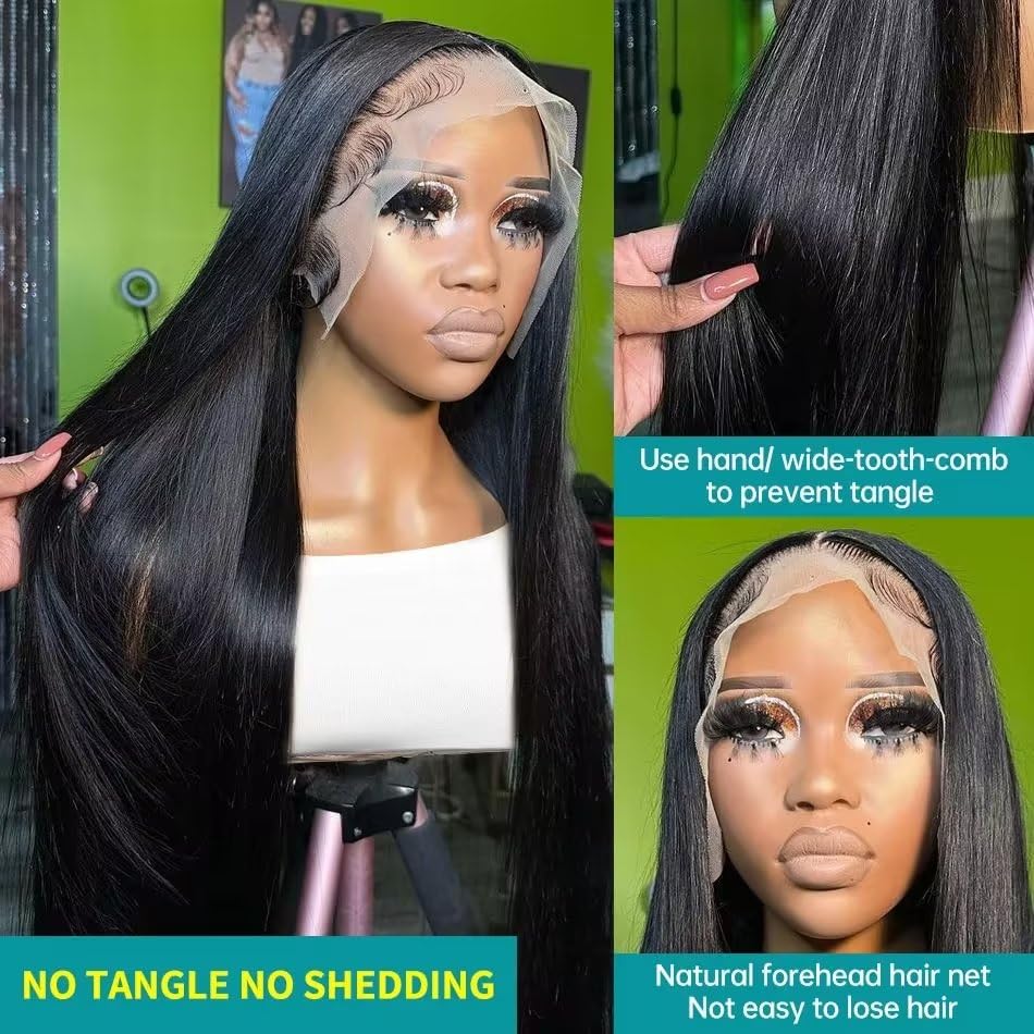 13x4 Lace Front Human Hair Wig for Natural Look and Comfortable Fit - Image 6