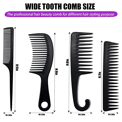 Gentle Detangling Hair Brush and Comb Set for Smooth Styling All Hair Types - Image 2