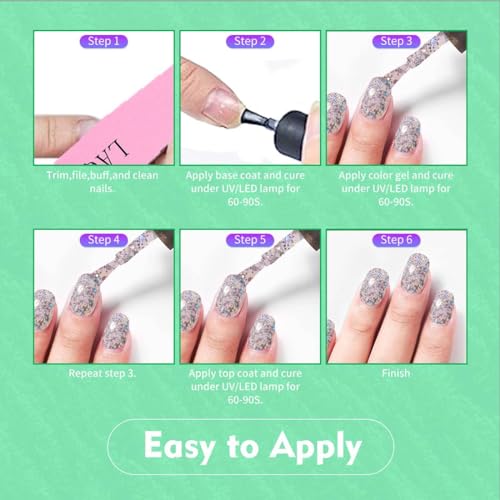 48W LED Gel Nail Lamp Kit, Professional Home Salon Equipment, 30-Second Timer - Image 7