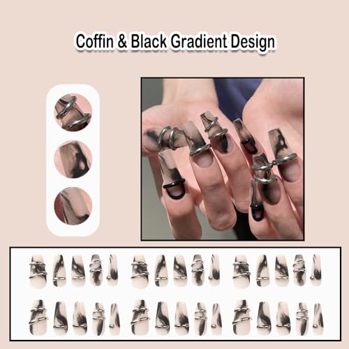 Leopard print stick-on nails for easy application. - Image 2