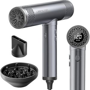 Lescolton Professional Blow Dryer, Ionic Hair Dryer for Women, High-Speed Hair Dryers with Diffuser for Salon Use