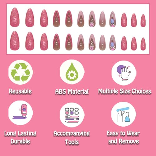 Light Pink French Tip Acrylic Nails - Image 3