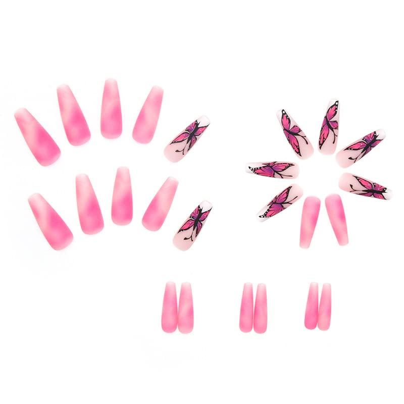 ?Lilac Coffin Acrylic Nails? - Image 4