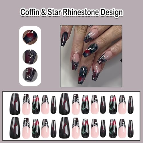 Long Coffin Gel Nails: Stylish and Trendy Designs - Image 2