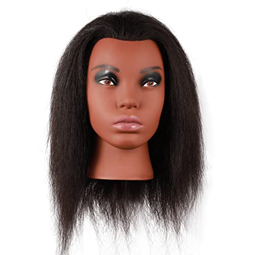Realistic Long Human Hair Mannequin Head for Professional Styling Practice - Image 2