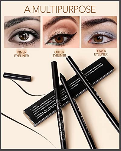 Long-lasting Black Eyeliner Pencil, All-Day Wear, 0.12 oz Size - Image 5