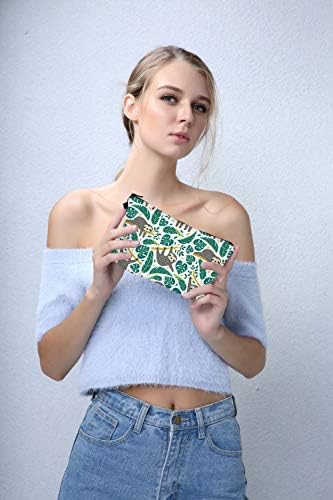 LOOMILOO Women's Sloth Cosmetic Bag Waterproof, Spacious Travel Toiletry Organizer Pouch - Image 2