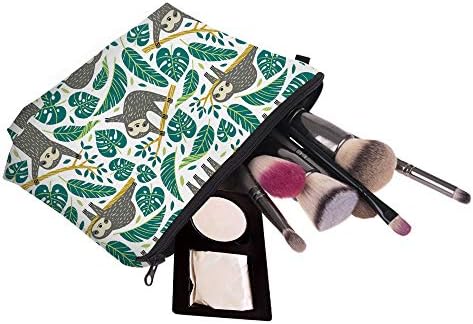LOOMILOO Women's Sloth Cosmetic Bag Waterproof, Spacious Travel Toiletry Organizer Pouch - Image 6