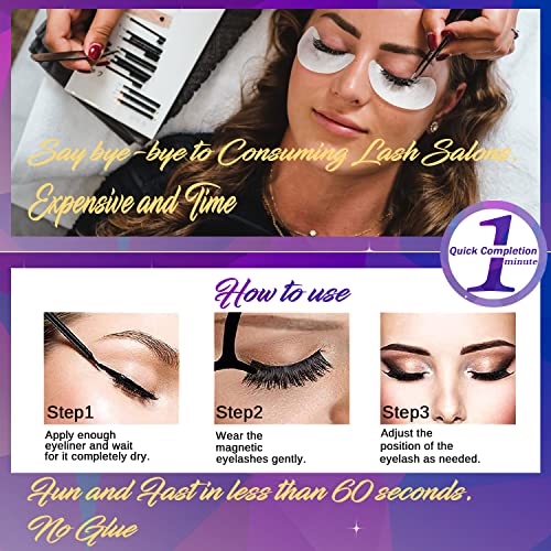 Pre-lined Magnetic Eyeliner Waterproof Long-Lasting for Effortless False Lash Application - Image 5