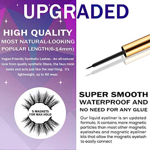 Pre-lined Magnetic Eyeliner Waterproof Long-Lasting for Effortless False Lash Application - Image 4