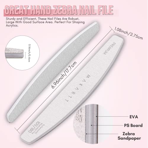 Makartt Clear Spider Gel for Nail with Nail File Bundle, Gel Nail Paint Drawing 3D Spider Gel Nail Art Polish, 100/180 Grit Nail Files for Acrylic Nails Gel - Image 9
