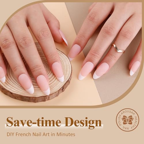 Matte Almond Shape Acrylic Nail Design - Image 3