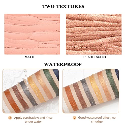 Matte Eyeshadow Stick,Cream to Powder Waterproof Eye Shadow Eyeliner Pencil Crayon,Long Lasting buildable Neutral Eye Makeup (Matte,02# Smoky Black) - Image 6