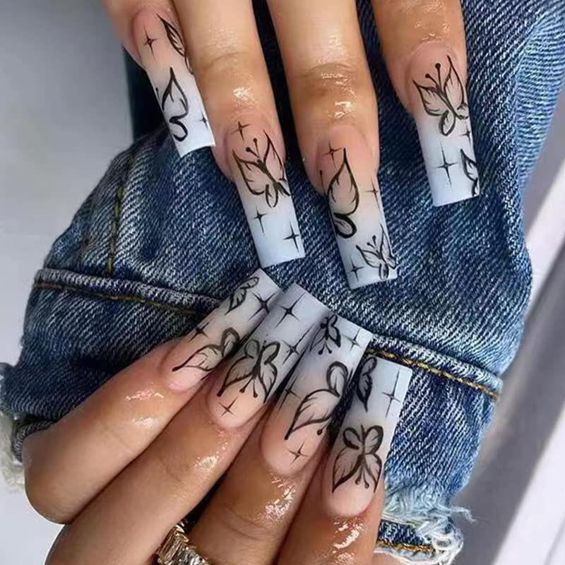 Matte Ombre Acrylic Nails