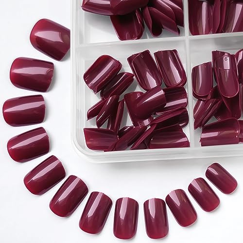 Medium Length Square Acrylic Nails - Image 3