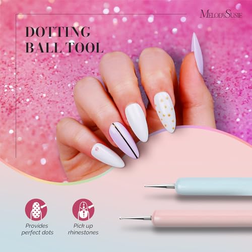 Melodysusie 6 Vibrant Colors Gel Nail Polish Set for Professional Home Manicure - Image 4