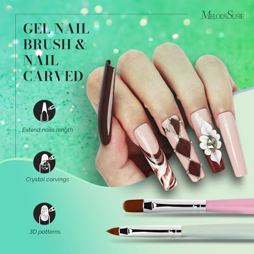 Melodysusie 6 Vibrant Colors Gel Nail Polish Set for Professional Home Manicure - Image 2