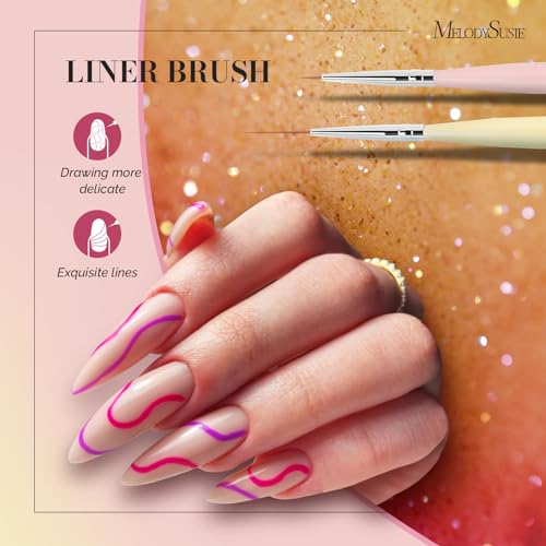 Melodysusie 6 Vibrant Colors Gel Nail Polish Set for Professional Home Manicure - Image 3