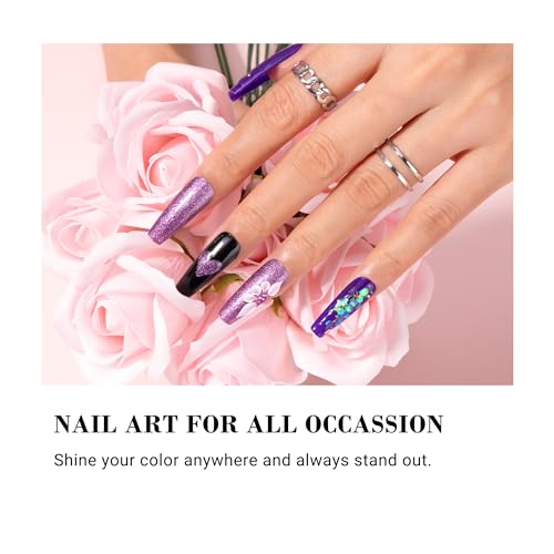 Melodysusie 6 Vibrant Colors Gel Nail Polish Set for Professional Home Manicure - Image 7