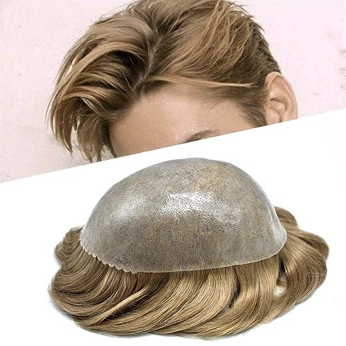 Men's 7x1 European Hair Toupee 6 Inch Short 120% Density - Image 6