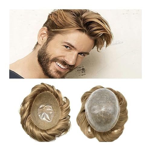 Men's 7x1 European Hair Toupee 6 Inch Short 120% Density