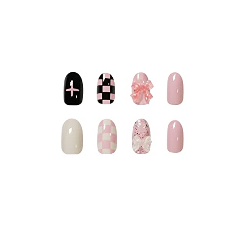 Minnie Mouse Pink 24 Piece Kids Acrylic Nail Set for Fun, Stylish Looks - Image 2