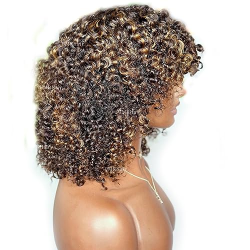 22 Inch Mongolian Curly Human Hair Wig for Women Natural Look - Image 5